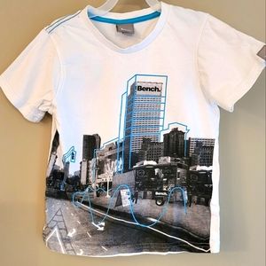 Bench white short sleeved tee shirt
